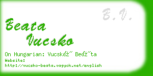 beata vucsko business card